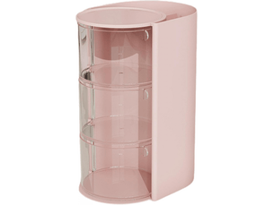 Boîte de rangement de maquillage, organiseur de cosmétiques de grande capacité, tiroir de rangement de beauté rotatif