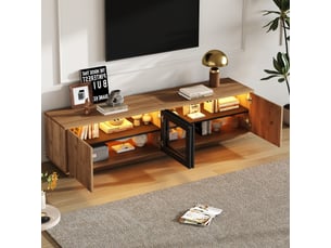 Meuble tv coloris naturel 180 cm <strong></strong>  <strong></strong>