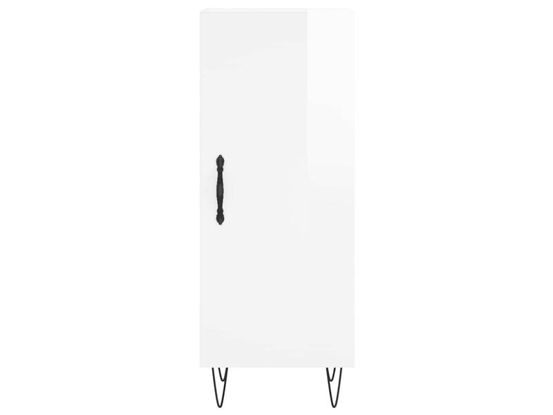  Buffet - bahut - meuble de rangement blanc brillant 34,5x34x90 cm bois d'ingénierie  - Conforama E