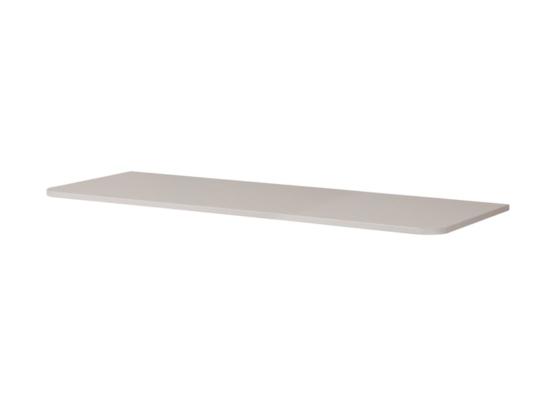 Plan de travail linea 120 cm cachemire mat pour meuble de salle de bain avec angles arrondis - Conforama E