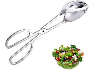 Pince de service en acier inoxydable - pince salade et barbecue multifonction pour viande, légumes, dessert et buffet