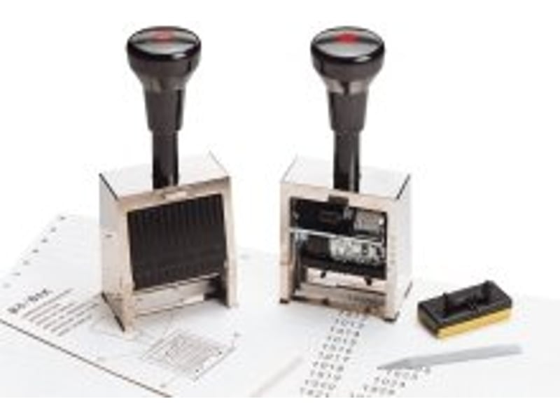  Reiner timbre numéroteur folioteur b6 métal caractère h 4,5 mm 200300-001 - Conforama B
