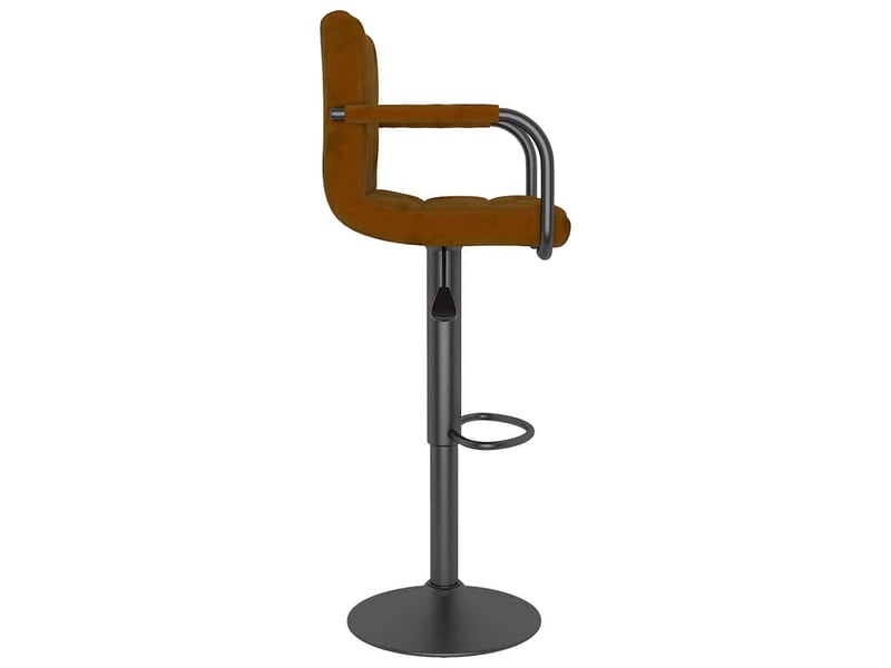  Tabouret de bar, chaise de bar marron velours shl34270  - Conforama D