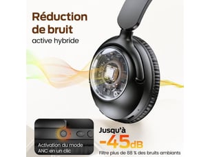 Casque sans fil <strong></strong>  - autonomie 100 h Réducteur de bruit