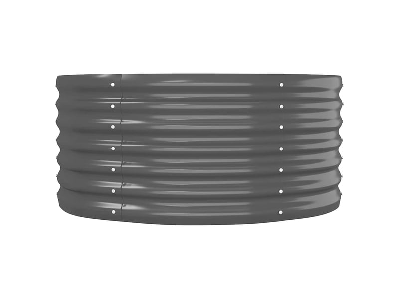  Jardinière - lit surélevé de jardin acier galvanisé anthracite  - Conforama D