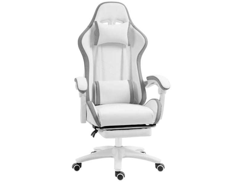  Fauteuil gaming ergonomique avec dossier inclinable à 135° et soutien lombaire  - Conforama A