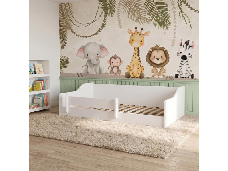  Lit au sol montessori eryk 160 x 80 cm - sans matelas, blanc ERYK/LOW/160x80/BM - Conforama C