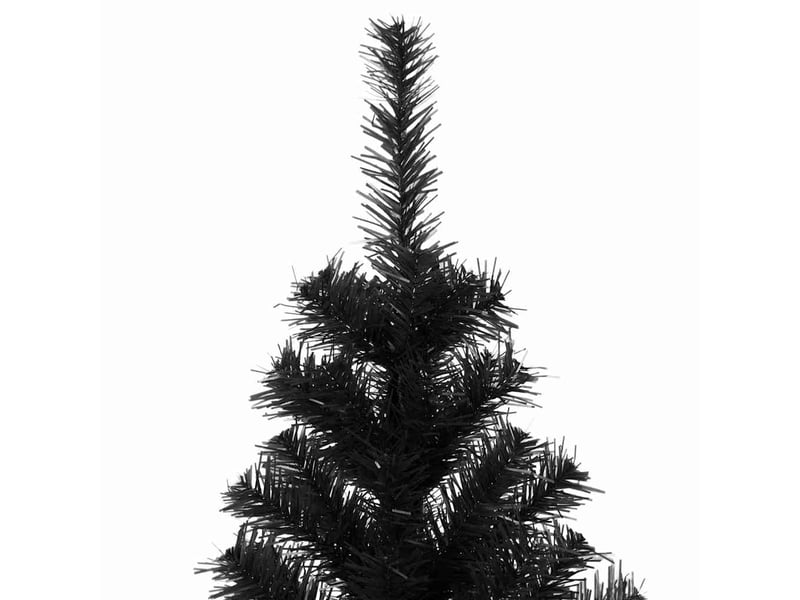  Sapin de noël artificiel, arbre de noël avec support noir 180 cm pvc  - Conforama D