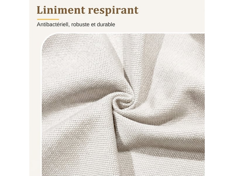  Lit enfant 90x200 cm avec rangement et coffre hydraulique, beige, hauteur 102 cm N634U0043B - Conforama R