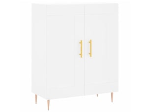 Buffet - bahut - meuble de rangement blanc 69,5x34x90 cm bois d'ingénierie