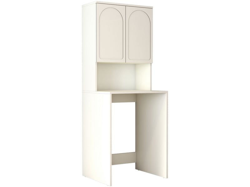  Meuble pour machine à laver 2 portes lyon crème  - Conforama A
