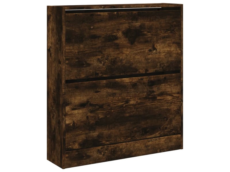  Meuble à chaussure | armoire à chaussures chêne fumé 80x21x87,5 cm bois ingénierie  - Conforama D