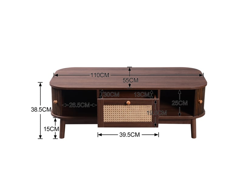  Table basse 100 cm marron avec 1 tiroir,naturel table basse naturel - Conforama R