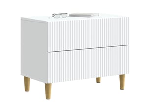 Table de chevet - cabinet de chevet - table de nuit blanc 62 x 34,5 x 48 cm bois d'ingénierie
