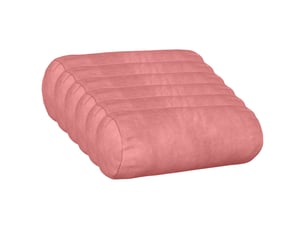 Lot de 6 coussins avec oreiller, coussins décoratifs heerlen rose velours cf50898