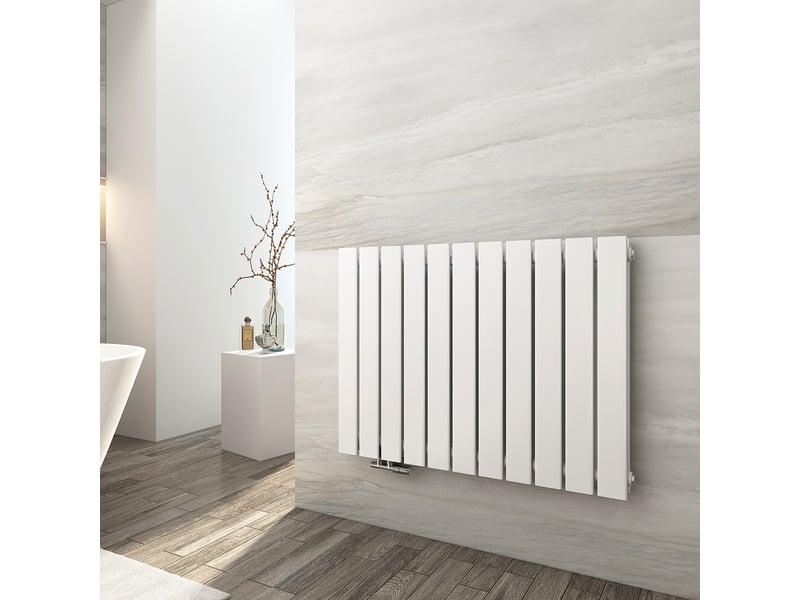  Emke radiateur eau chaude en acier tube plat radiateur mural blanc 63 x 85cm 1106w double couche  - Conforama B