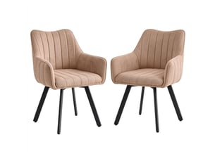 Chaise de salle à manger - chaises pivotantes modernes, lot de 2 chaises rembourrées pivotantes à 360 degrés, kaki