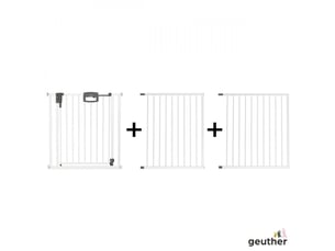 Barrière de porte à pression easylock plus métal  216,5 cm - 224,5 cm blanc