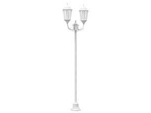 Lumière de jardin vintage 68 x 20 x 235 cm éclairage puissant style classique en aluminium blanc 02_0058417