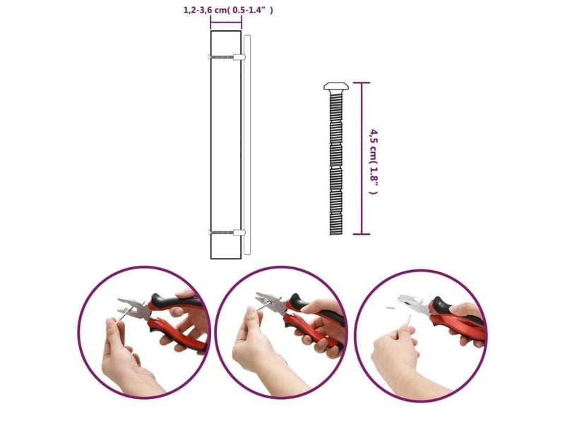  Poignée d'armoire, 320 mm, argentée  - Conforama D