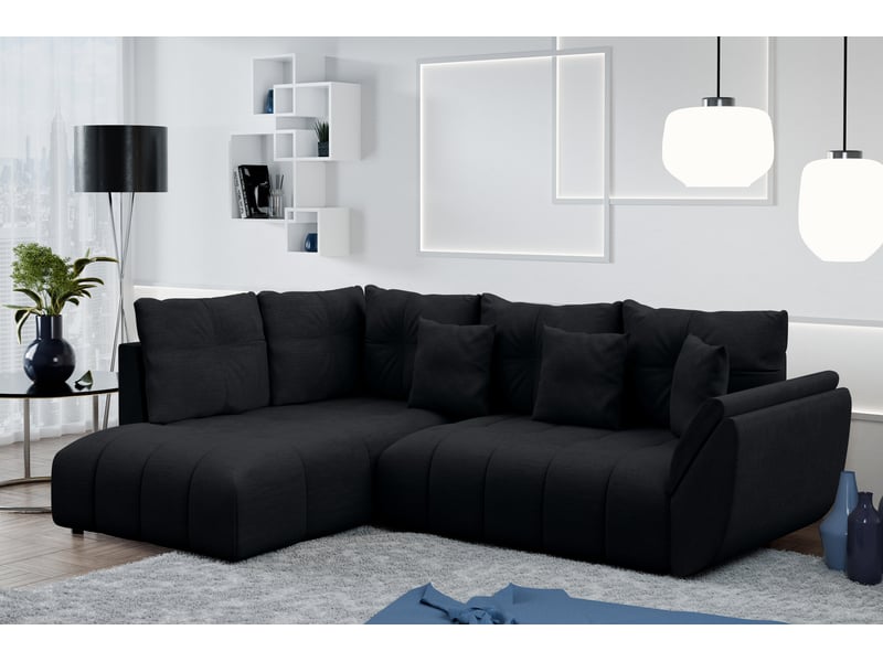  Canapé d angle convertible corleone canapé d angle noir 268 Corleone - Conforama B