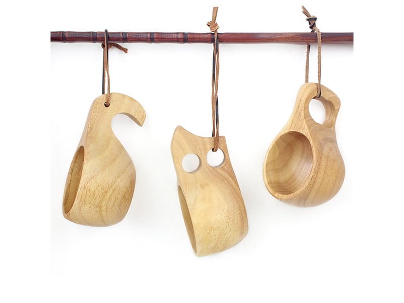  Tasse en bois, modèle à double ouverture, 250 ml  - Conforama C