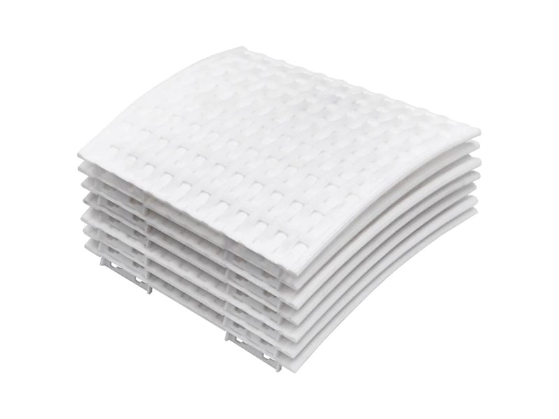  Jupe de sapin de noël blanc ø56x23 cm plastique  - Conforama C