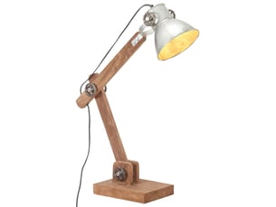 Lampe de bureau industrielle argenté rond 58x18x90 cm e27