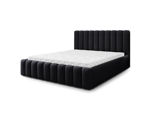 Lit coffre 140x200 cm <strong>MASSENO</strong>  <strong></strong> coloris noir