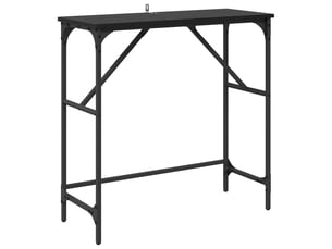 Table de chevet - table console chêne noir 75 x 32 x 75 cm bois d'ingénierie