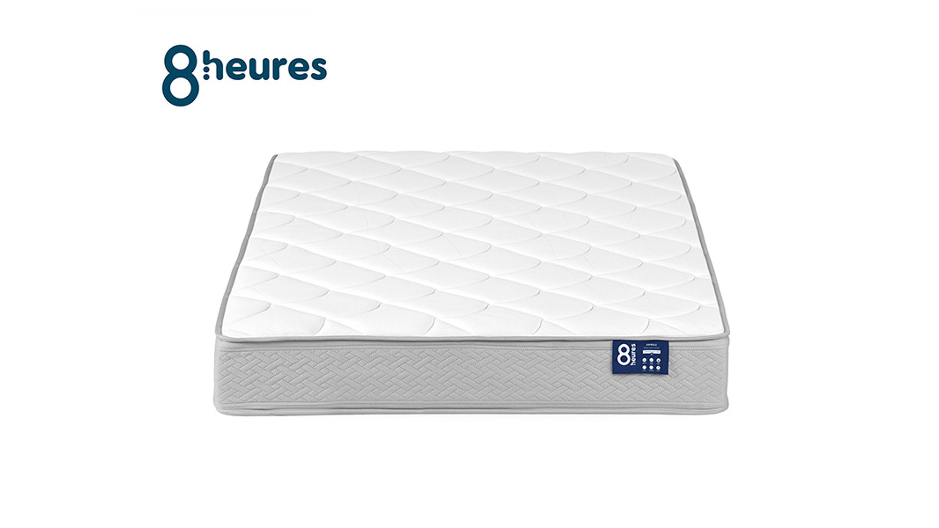 MATELAS RESSORTS 140X200 CM 8 HEURES ESPIEGLE