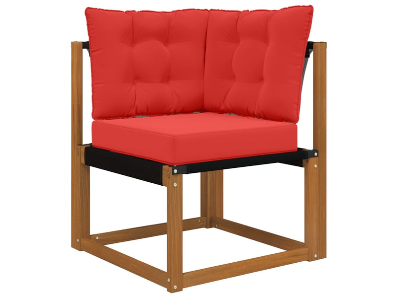  Coussin de canapé d'extérieur, coussin de chaise polyester rouge 50,5 x 50,5 cm cf54146  - Conforama C