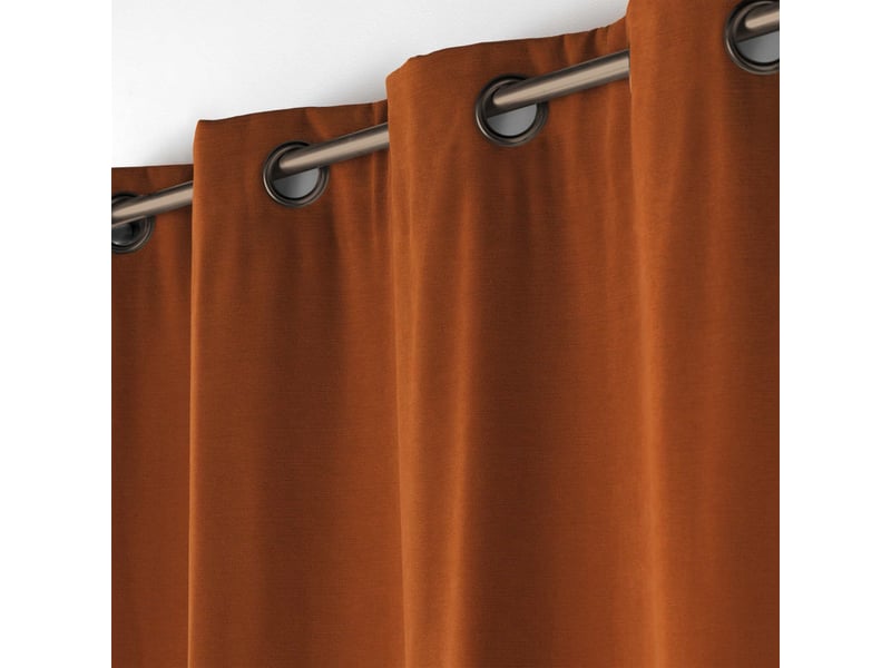  Rideau à œillets velours novana 135x260cm camel  - Conforama B