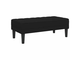 Banc chambre, banc de lit noir 113x57x39 cm velours