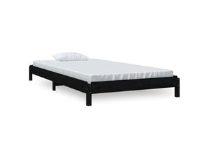 Lit simple 80x200 cm    coloris noir