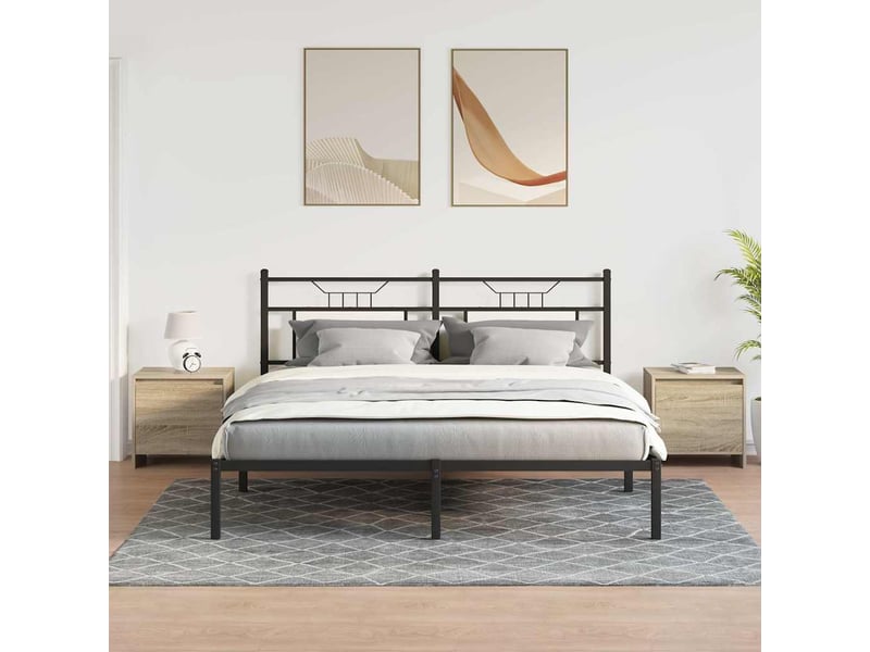 Lot de 2 tables de chevet - cabinet de chevet - table de nuit chêne sonoma bois d'ingénierie  - Conforama B