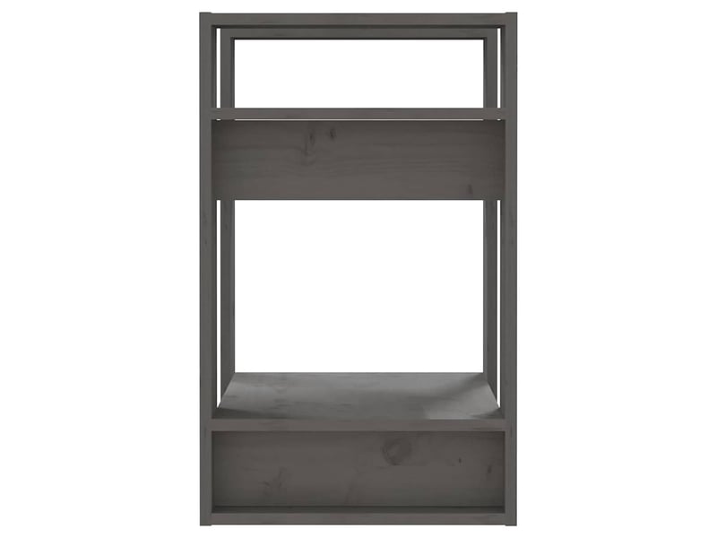Bibliothèque, étagère de rangement gris 41x35x57 cm pin solide - Conforama D