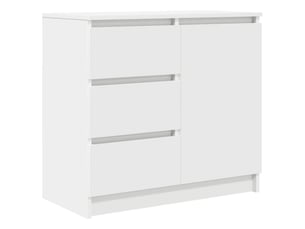 Buffet - bahut - meuble de rangement avec tiroir blanc 71x35x65 cm bois d'ingénierie