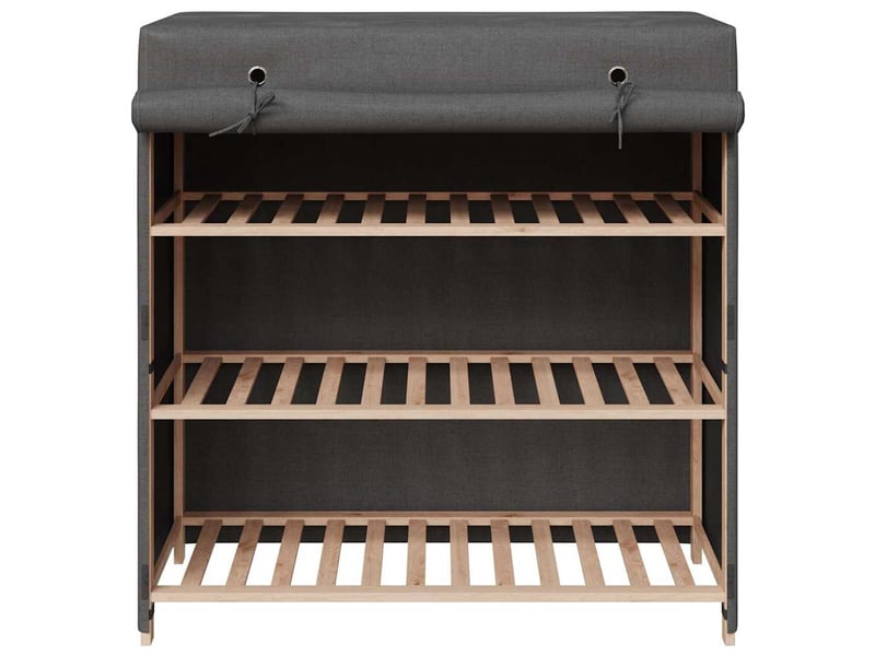  Meuble à chaussure | armoire à chaussures avec housse gris 79x40x80 cm  tissu  - Conforama D