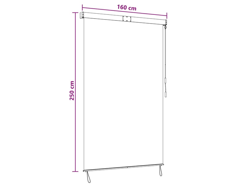  Store enrouleur, store à rouleau noir 160 x 250 cm tissu et aluminium cf45393  - Conforama E