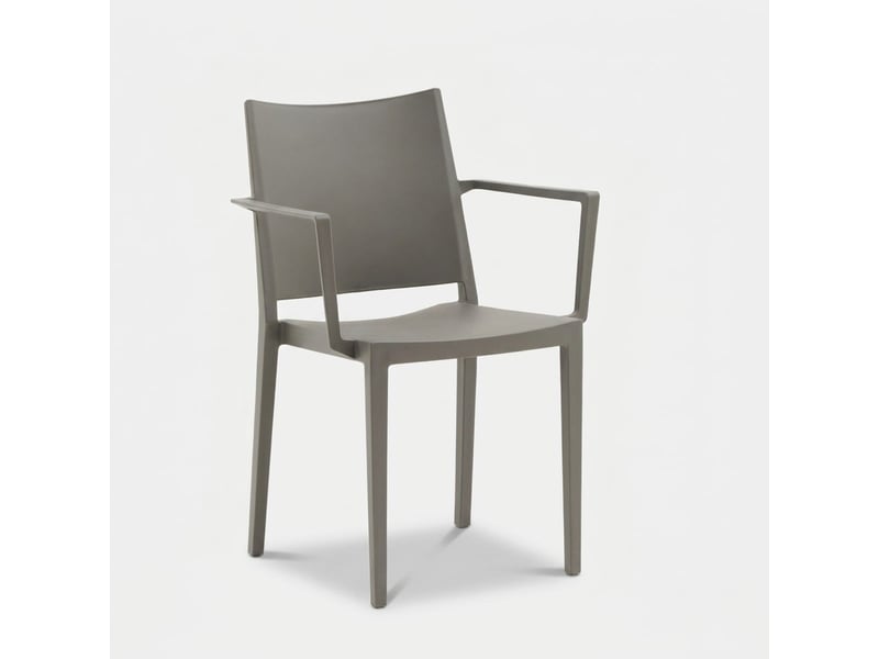  Lot de 2 chaises avec accoudoirs intérieur et extérieur vigo - gris  - Conforama C