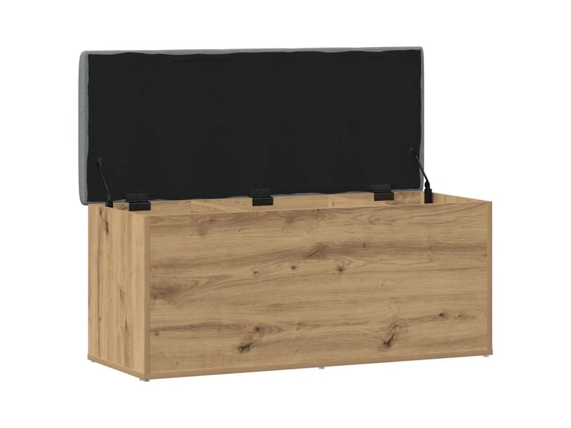  Banc chambre, banc de rangement chêne artisanal 102x42x45cm bois d'ingénierie  - Conforama E