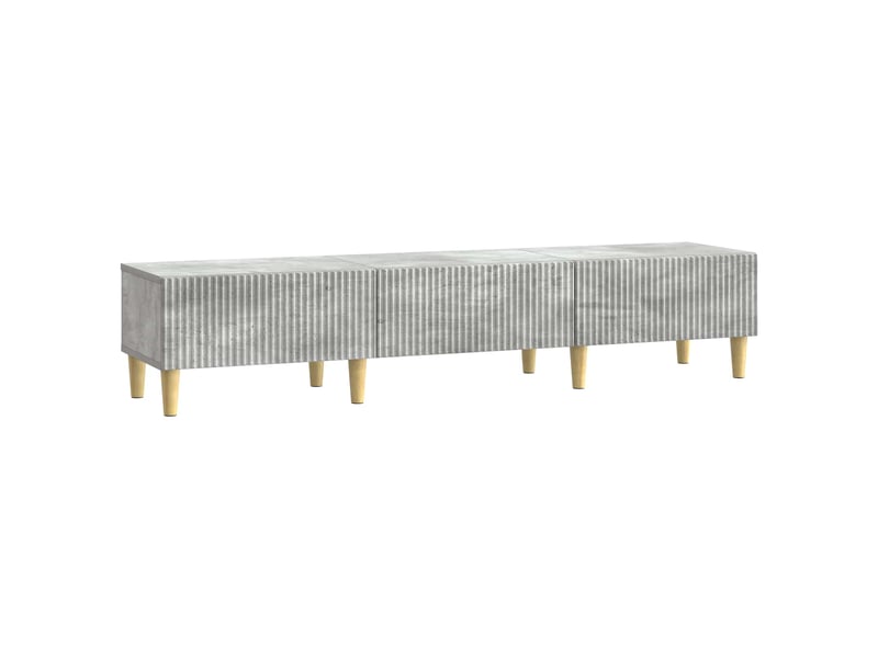  Meuble tv - banc tv - meuble de rangement gris béton 147 x 34,5 x 30 cm bois d'ingénierie  - Conforama A