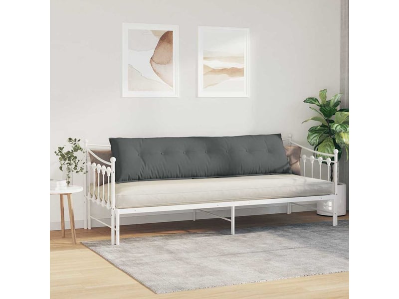  Coussin de dos, coussin de dossier gris foncé 200 x 19 x 50 cm tissu cf54711  - Conforama D