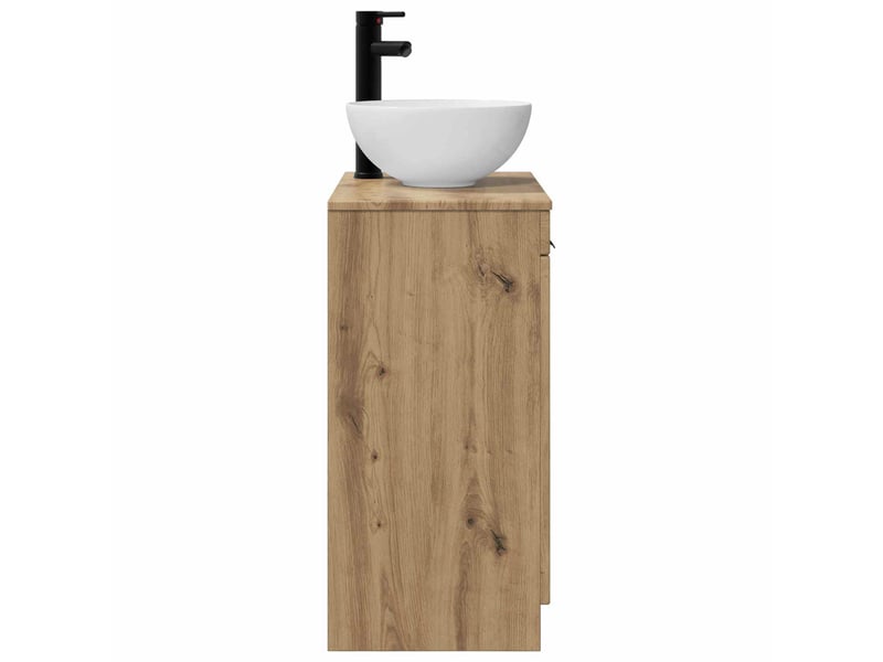  Meuble de salle de bain avec évier chêne artisanal shl3414  - Conforama E
