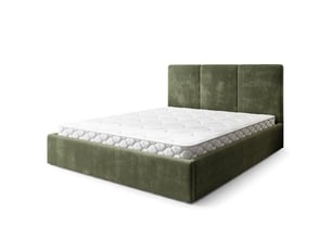 Lit coffre 160x200 cm <strong>MASSENO</strong> <strong></strong> coloris vert