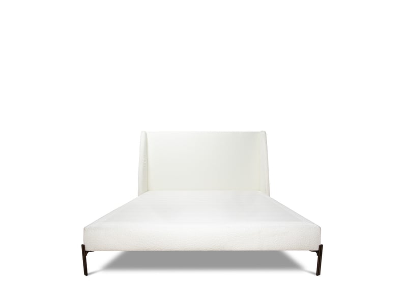  Lit tapissier - bouclette - bianca - blanc - 180x200 4AU.ST.BI.1820.911 - Conforama A