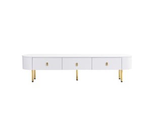 Meuble tv coloris blanc 174 cm   