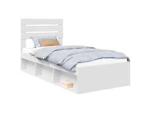 Lit simple 100x200 cm    coloris blanc