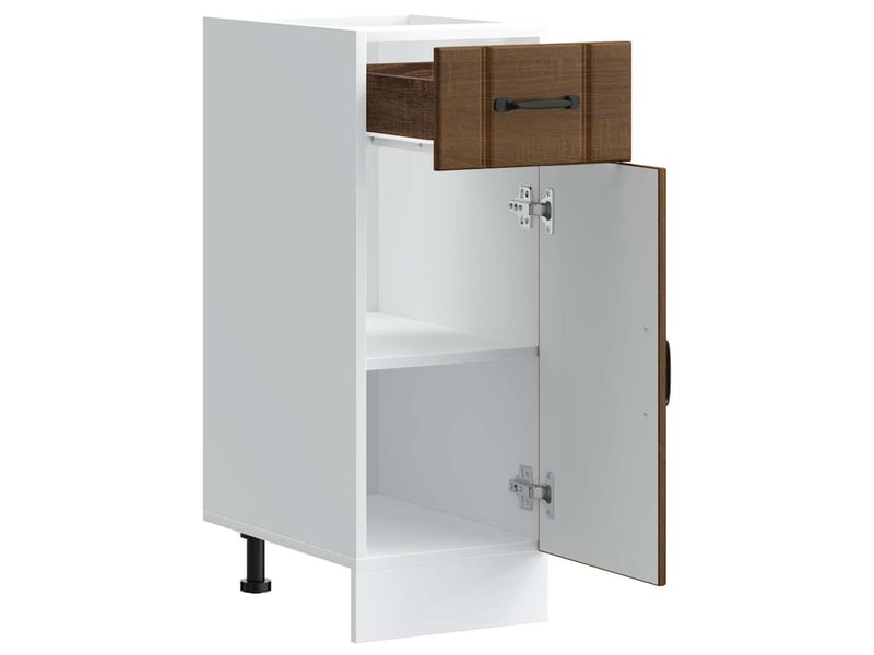 Meuble de rangement, armoire de cuisine lucca chêne marron bois ingénierie shl5769 - Conforama D